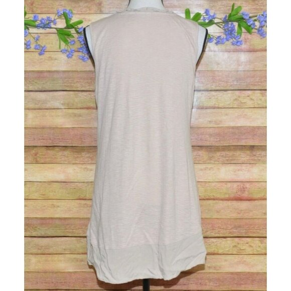 LOGO By Lori Goldstein Ladies Brown Tank Top Size M Casual Neutral Closet Staple - Picture 6 of 9